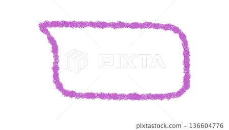 Hand drawn chalk talk bubble with organic rectangle outline. Round chat box frames message, perfect for comment or speech quote in creative designs and modern communication themes. Hand drawn chalk talk bubble with organic rectangle outline. Round chat box frames message, perfect for comment or speech quote in creative designs and modern communication themes. 136604776