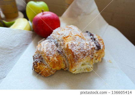 Danish and apple snack Danish and apple snack 136605414