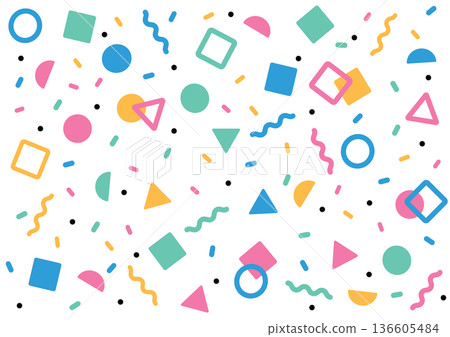 Colorful geometric pattern background 136605484