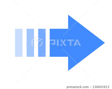 Simple arrow (blue) Simple arrow (blue) 136605813