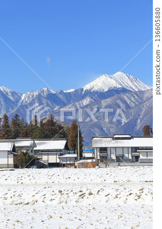 雪安曇野和北阿爾卑斯山 雪安曇野和北阿爾卑斯山 136605880
