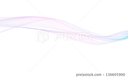Color wave background line White background Background for presentations, etc. 136605900