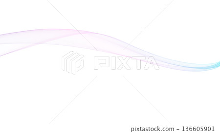 彩色波浪背景線白色背景背景用於演示等。 136605901