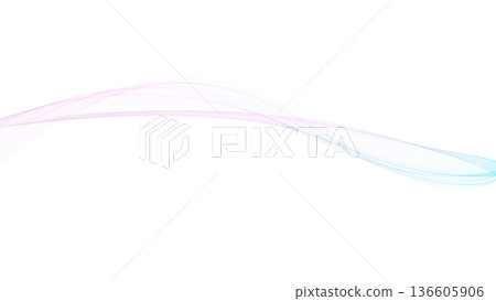 彩色波浪背景線白色背景背景用於演示等。 136605906