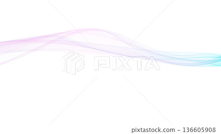 彩色波浪背景線白色背景背景用於演示等。 136605908