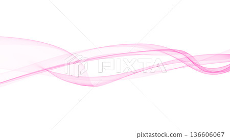 粉色波浪背景線白色背景PowerPoint背景 136606067