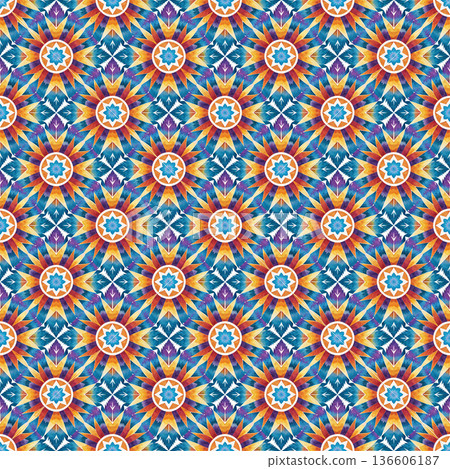 seamless pattern of abstract geometric shapes seamless pattern of abstract geometric shapes 136606187