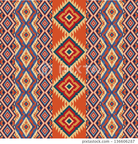 seamless pattern of abstract geometric shapes seamless pattern of abstract geometric shapes 136606287