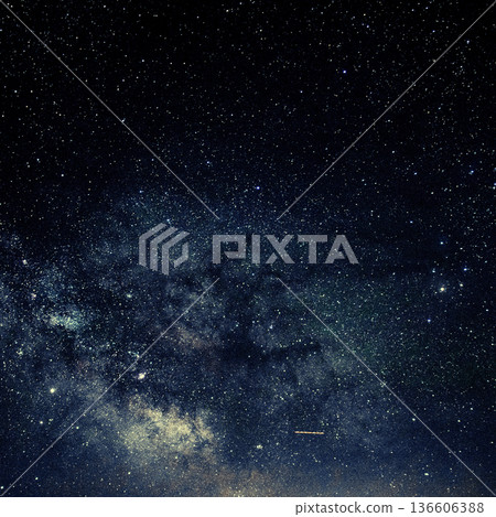 night sky with moon and mountains, nature background night sky with moon and mountains, nature background 136606388