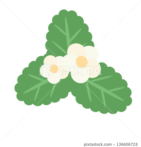 Illustration material of cute strawberry 136606728