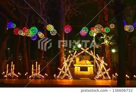 Ushijima Shrine Bamboo Lanterns, Tokyo Downtown, Mukojima, Sumida Ward 136606732