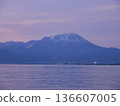 Mount Daisen across the sea on a clear winter day 136607005
