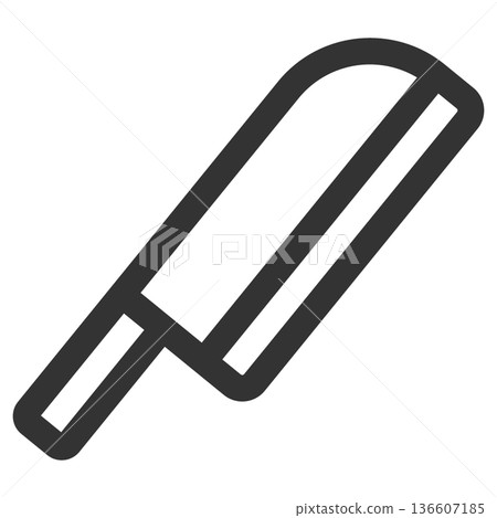 Knife icon (simple, line drawing, monochrome) Knife icon (simple, line drawing, monochrome) 136607185