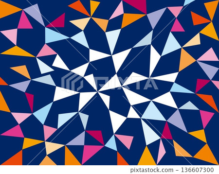 Geometric pattern, triangle, colorful, navy, light blue, white Geometric pattern, triangle, colorful, navy, light blue, white 136607300