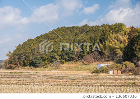 Rural scenery of Takatori Town, Takaichi District, Nara Prefecture 136607336