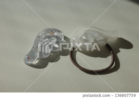 Angel wing-themed resin hair ties and parts 136607759