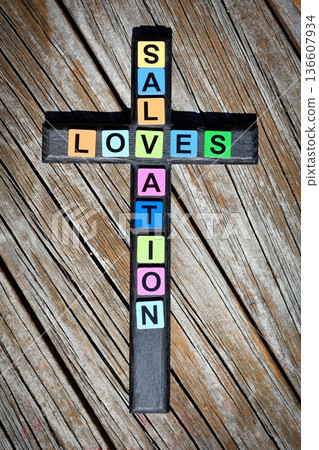 Black Dark Cross Love And Salvation Black Dark Cross Love And Salvation 136607934