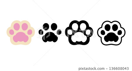 dog paw icon cat footprint vector kitten pet bear foot logo puppy cartoon animal symbol character shape illustration doodle clip art design dog paw icon cat footprint vector kitten pet bear foot logo puppy cartoon animal symbol character shape illustration doodle clip art design 136608043