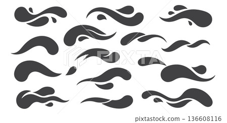 Minimal Abstract Organic Liquid Blob Shapes Vector Collection Minimal Abstract Organic Liquid Blob Shapes Vector Collection 136608116