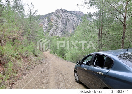 Mountain dirt road. High quality photo 136608855