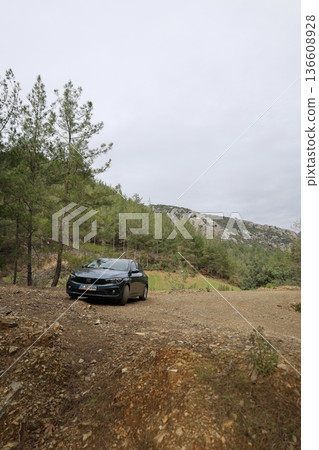 Mountain dirt road. High quality photo 136608928