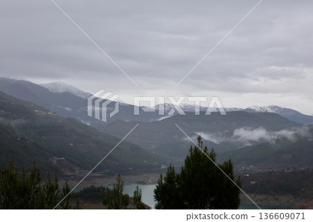 Mountain lake landscape. High quality photo Mountain lake landscape. High quality photo 136609071