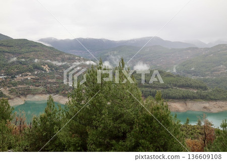 Mountain lake landscape. High quality photo 136609108