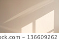 A minimalist space background with soft natural light and shadows 136609262