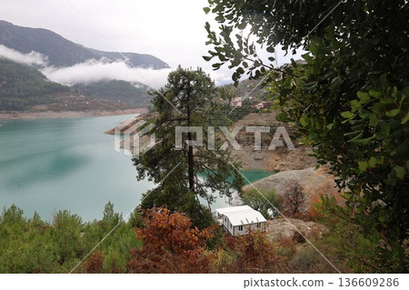 Mountain lake landscape. High quality photo 136609286