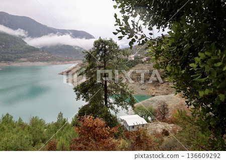 Mountain lake landscape. High quality photo 136609292