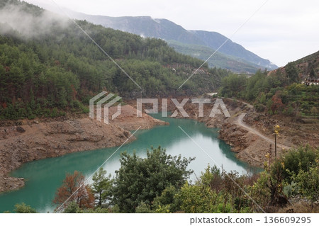 Mountain lake landscape. High quality photo Mountain lake landscape. High quality photo 136609295