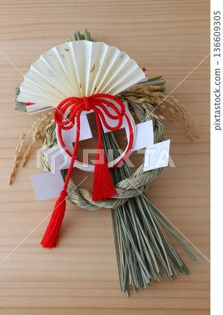 注連繩裝飾,新年裝飾,日式風格【向上,自然,簡約】 注連繩裝飾,新年裝飾,日式風格【向上,自然,簡約】 136609305