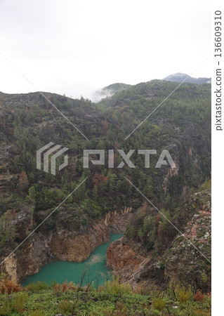 Mountain lake landscape. High quality photo 136609310