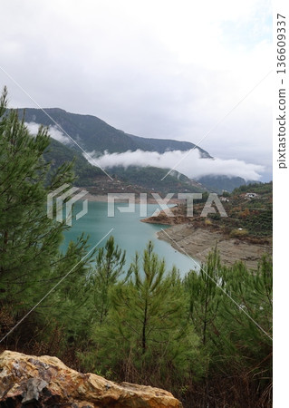 Mountain lake landscape. High quality photo Mountain lake landscape. High quality photo 136609337