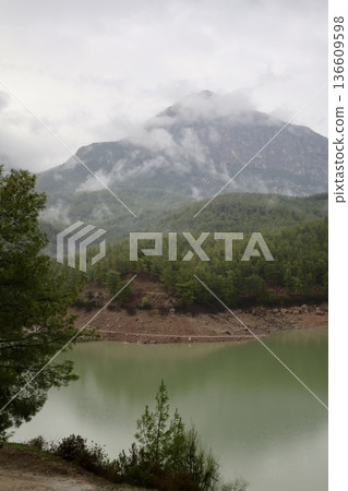 Mountain lake forest. High quality photo Mountain lake forest. High quality photo 136609598