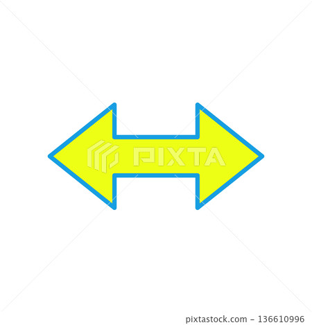 Double arrow icon illustration Double arrow icon illustration 136610996