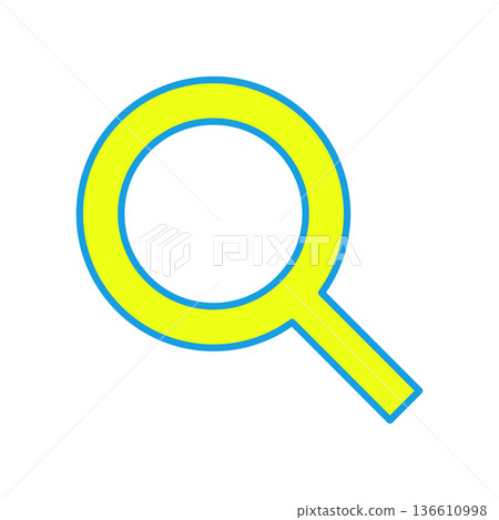 Magnifying glass icon for searching Magnifying glass icon for searching 136610998