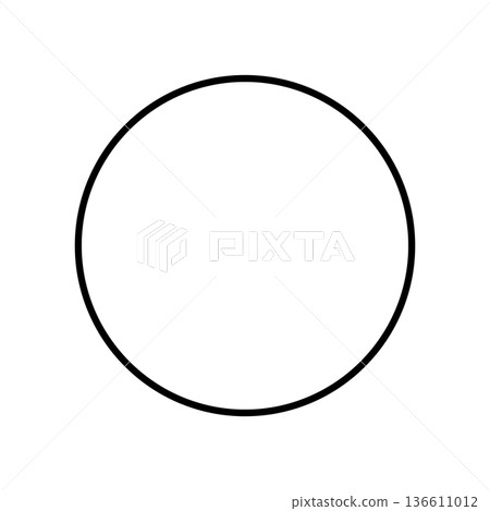 簡單的圓形圖示素材 簡單的圓形圖示素材 136611012