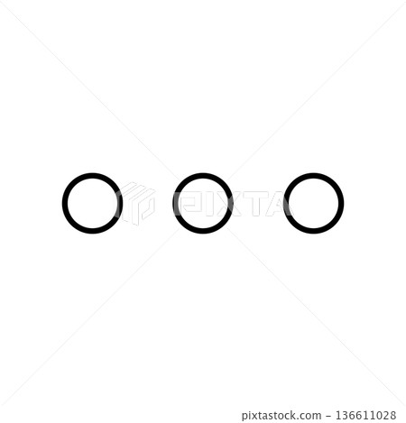 Three dot menu icon Three dot menu icon 136611028
