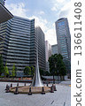 [Urban Scene] Office buildings and objects in Marunouchi, Tokyo, during the day 136611408