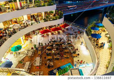 [Kanagawa Prefecture] Yokohama Bay Quarter lit up at night 136611697