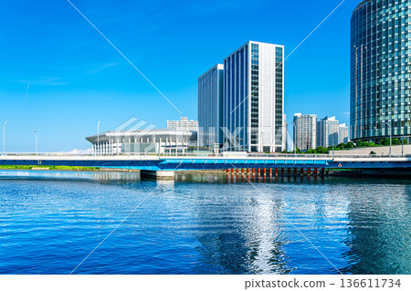 [Kanagawa Prefecture] K Arena Yokohama as seen from Yokohama Station 136611734