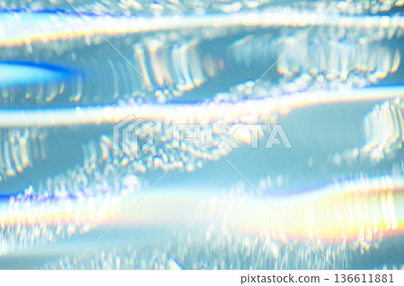 Colorful water surface patterns create a summery image 136611881