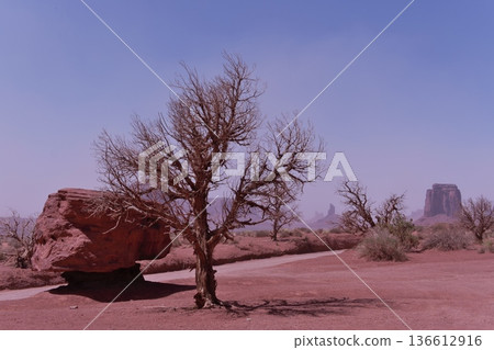 Balance Rock on Valley Drive in Monument Valley 136612916