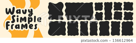Cute simple shapes. Cute simple shapes. 136612964