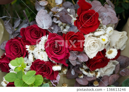 Romantic Roses and Delicate Blooms Floral Arrangement Romantic Roses and Delicate Blooms Floral Arrangement 136613246