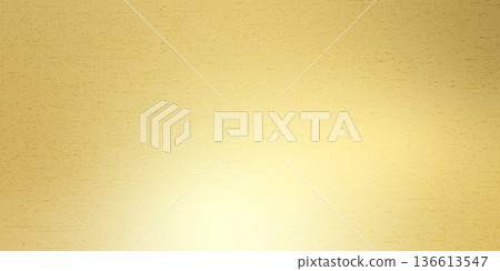 Gold brass texture gritty gradient. Luxurious warm foil background with smooth gradation texture, for elegant design project and premium golden surface application. Vector metal satin bg 136613547