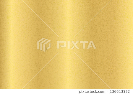 Gold brass noise grain texture. Luxurious horizontal gradient background with smooth metallic gritty surface for elegant design curtain. Glam festive premium. Vector caramel background golden texture 136613552