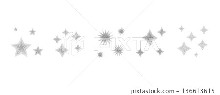 Y2k grain gradient stars. Blinks with stippled texture. Sparkling grainy gradation effects creates dynamic graphic design with spray-painted aesthetic and noise overlay. Vector set isolated on white Y2k grain gradient stars. Blinks with stippled texture. Sparkling grainy gradation effects creates dynamic graphic design with spray-painted aesthetic and noise overlay. Vector set isolated on white 136613615