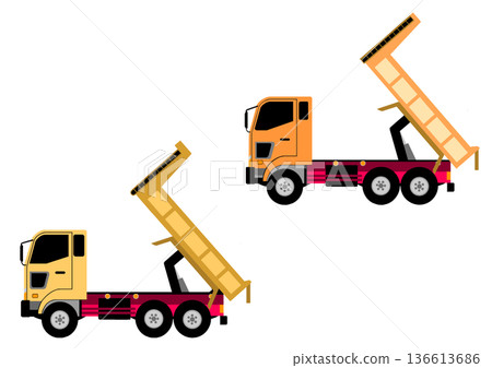 Raising the dump truck bed Raising the dump truck bed 136613686